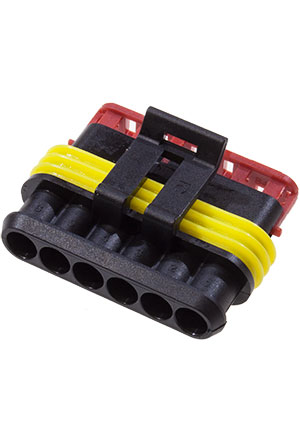 Корпус разъема штырьевого 6 кл.(РОЗЕТКА)(282090-1) 282090-1